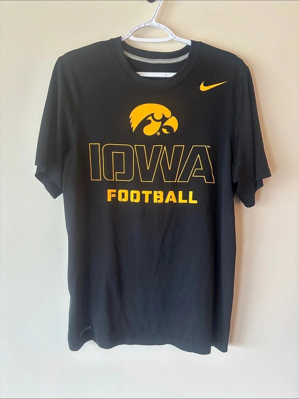 Nike Dri-FIT Iowa Football Graphic Tee Black Small